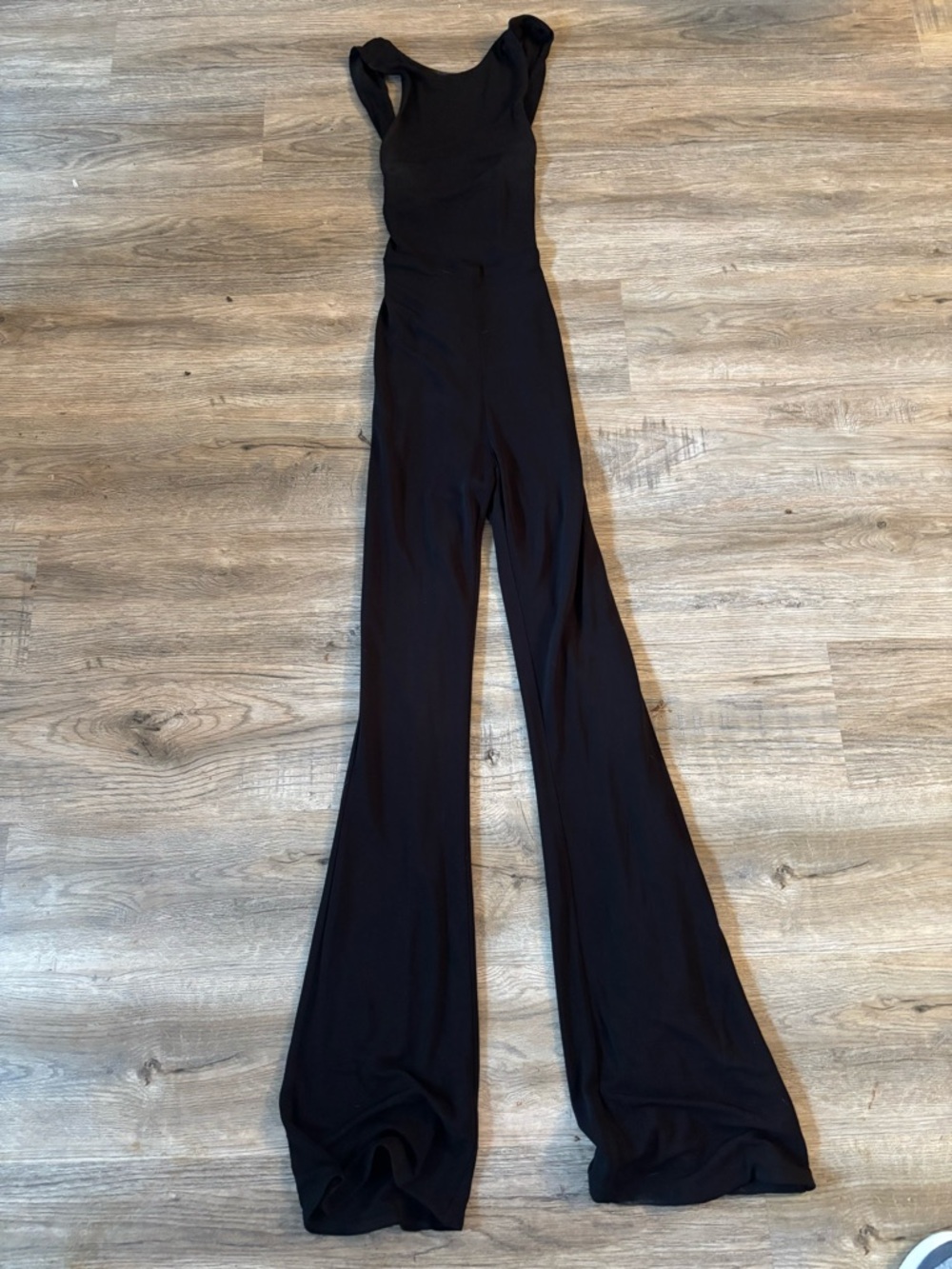 Mishka Black Sleeveless Flared Jumpsuit
